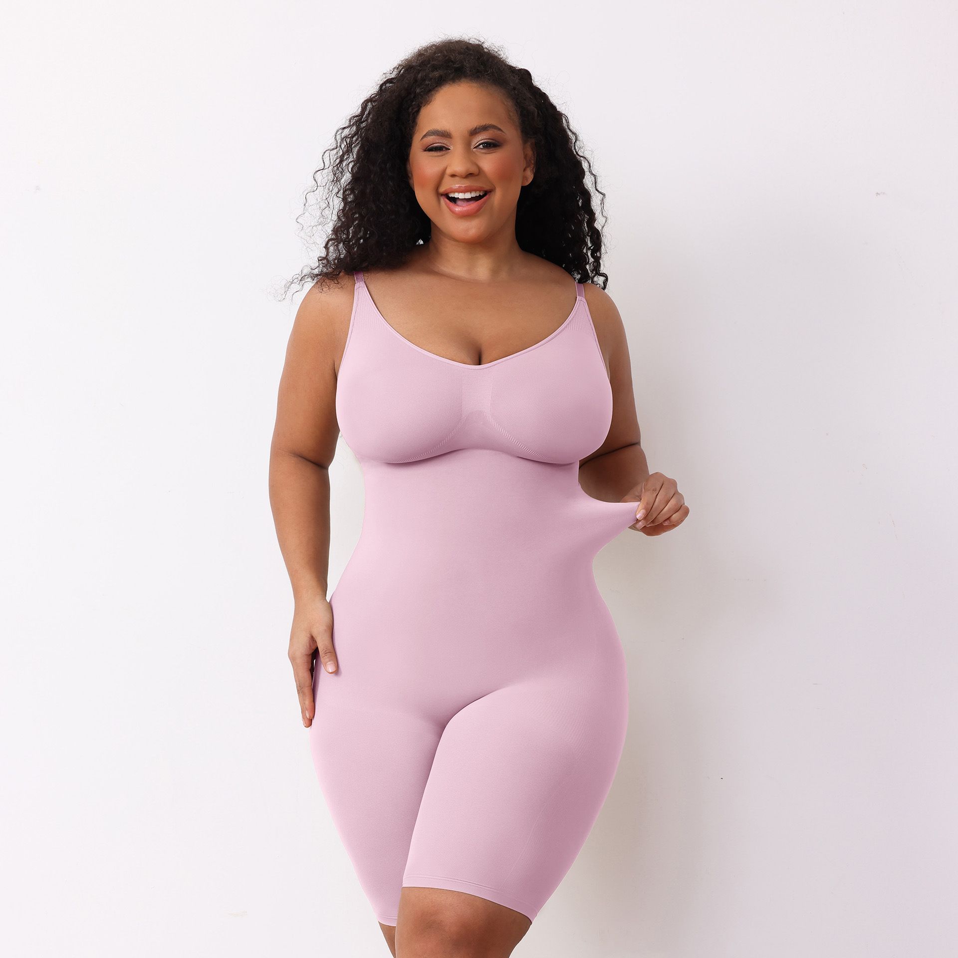 High quality European and American jumpsuit, women's style, seamless one-piece, encrypted jumpsuit, Skim abdominal compression jumpsuit shapewear