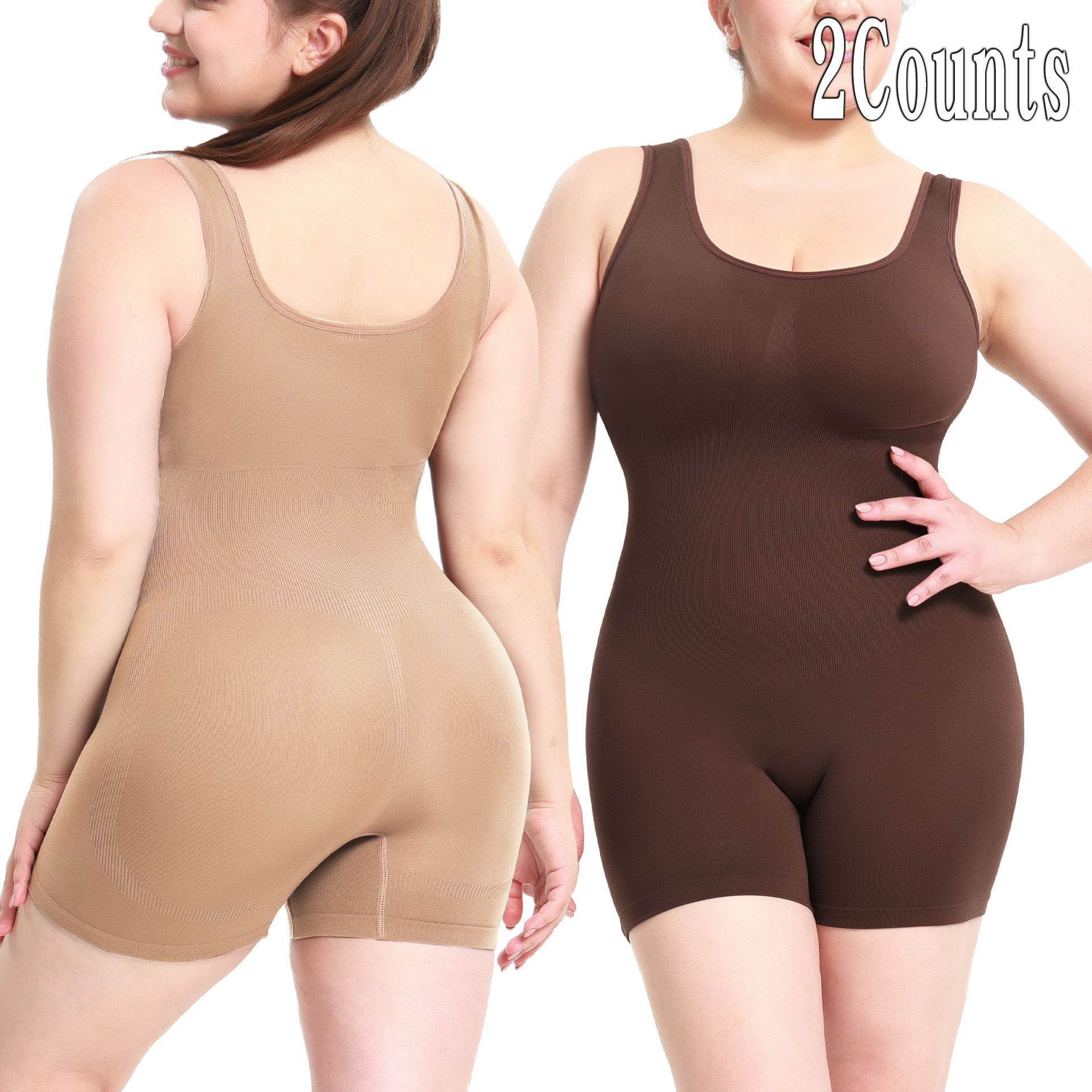 High quality and high-density, European and American style jumpsuit, women's tight fitting clothing, one-piece shapewear, and body shaping vest