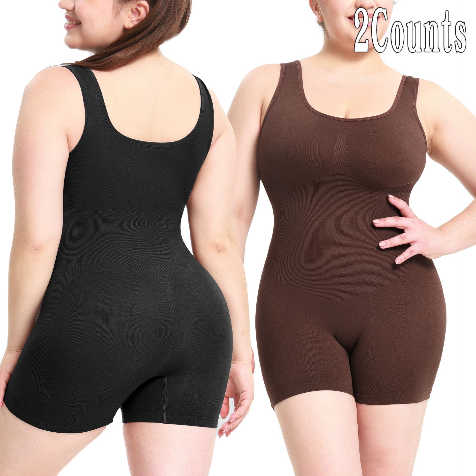 High quality and high-density, European and American style jumpsuit, women's tight fitting clothing, one-piece shapewear, and body shaping vest
