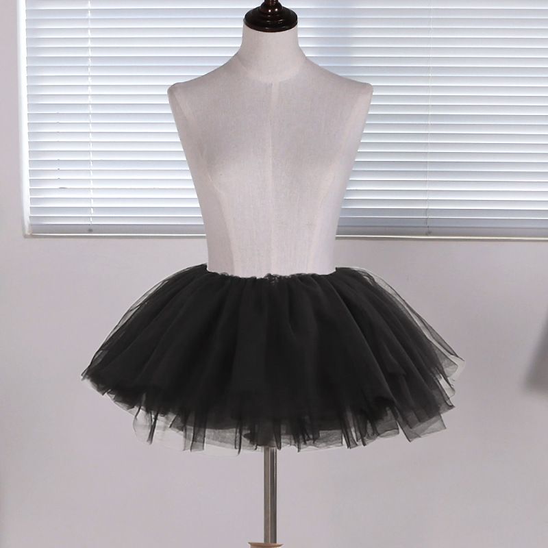 Lolita with skirt support, six layers of soft gauze Lolita, daily boneless soft girl, cosplay with underskirt, mini, Short skirt,28cm length,under skrit,underwear,underskrit