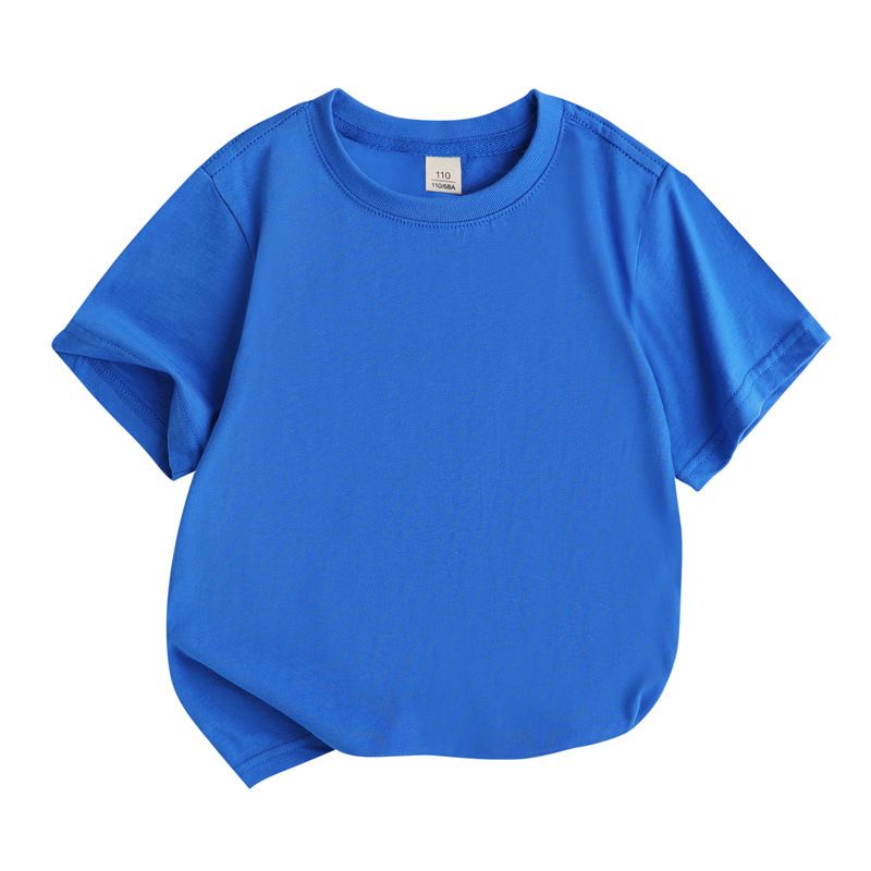 Children's short sleeved T-shirt cotton half sleeved girls' T-shirt boys' short sleeved children's clothing Japanese base short sleeved