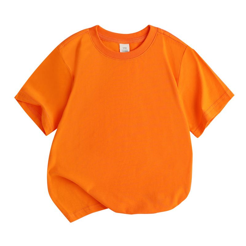 Children's short sleeved T-shirt cotton half sleeved girls' T-shirt boys' short sleeved children's clothing Japanese base short sleeved
