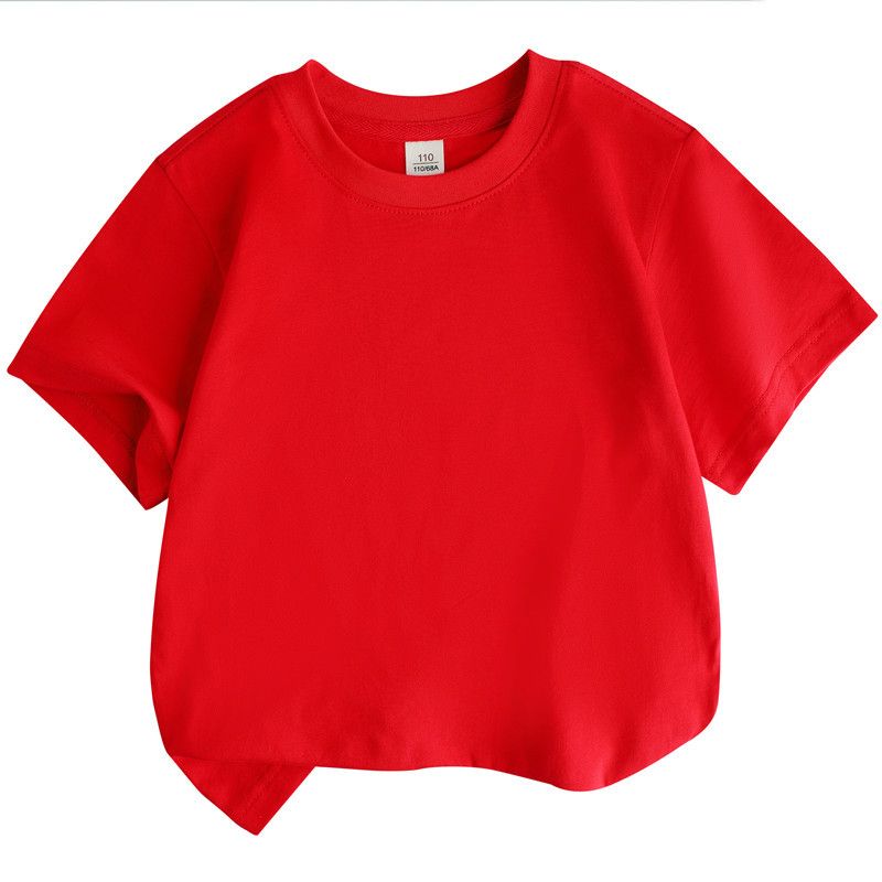 Children's short sleeved T-shirt cotton half sleeved girls' T-shirt boys' short sleeved children's clothing Japanese base short sleeved
