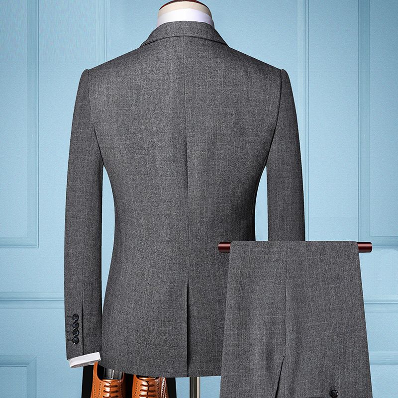 3 pcs/1 set,Men's three piece suit, slim fit suit, business professional formal suit, groom's wedding dress