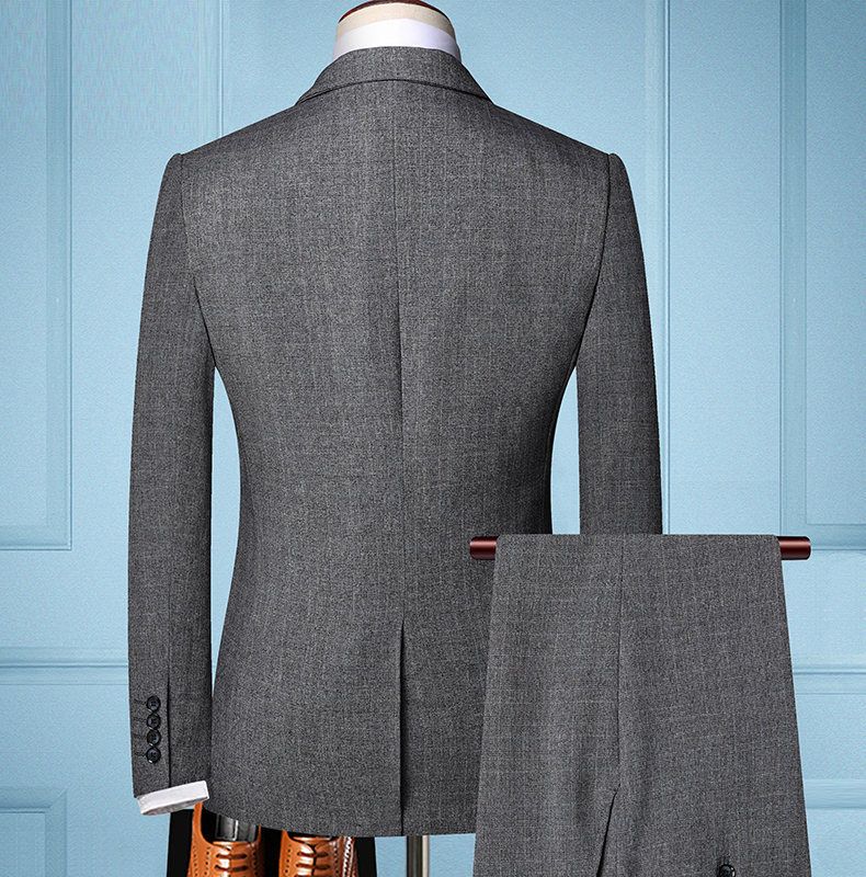 3 pcs/1 set,Men's three piece suit, slim fit suit, business professional formal suit, groom's wedding dress