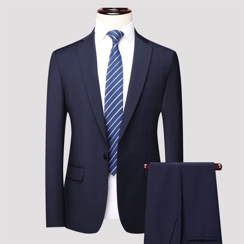 2-piece set, men's suit set, formal groomsman suit, suit set, men's two-piece set, office men's mini suit