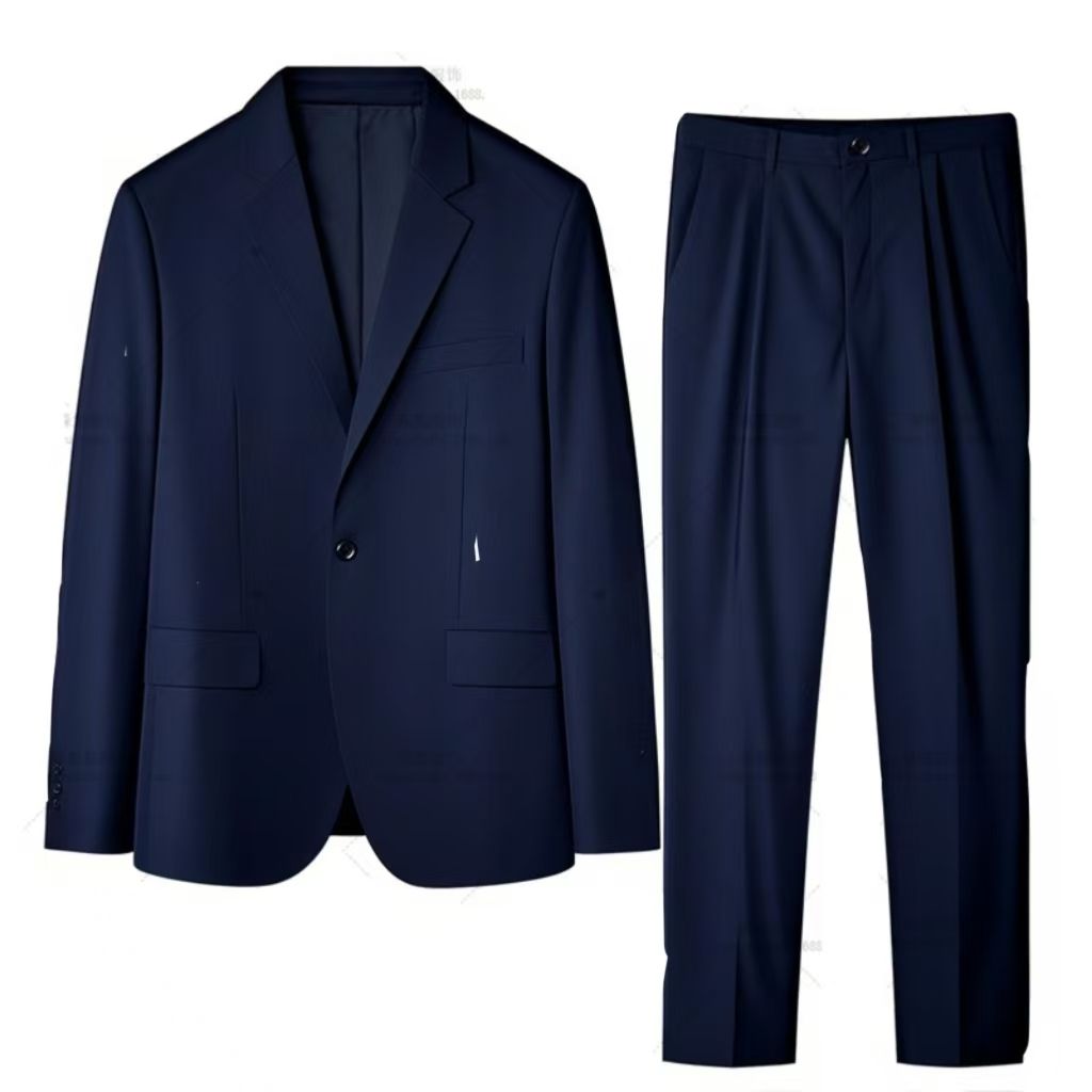 2-piece set, men's suit set, formal groomsman suit, suit set, men's two-piece set, office men's mini suit