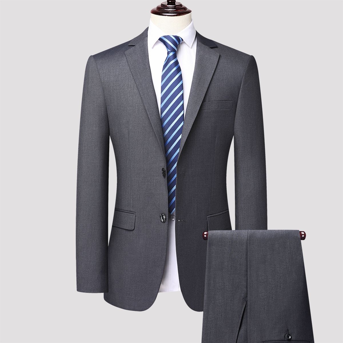 2-piece set, men's suit set, formal groomsman suit, suit set, men's two-piece set, office men's mini suit
