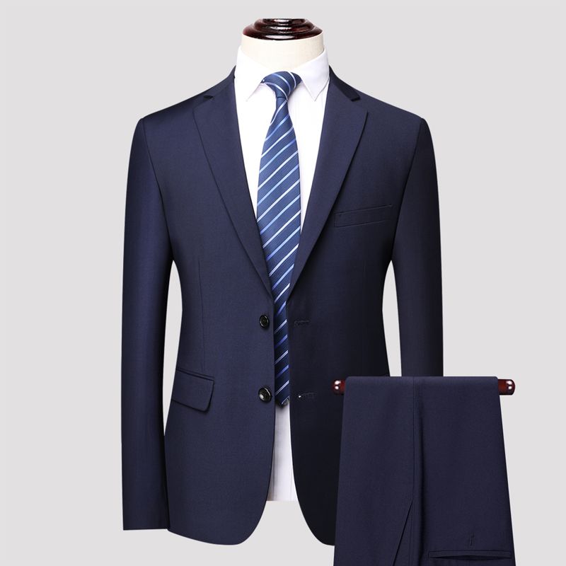 2-piece set, men's suit set, formal groomsman suit, suit set, men's two-piece set, office men's mini suit