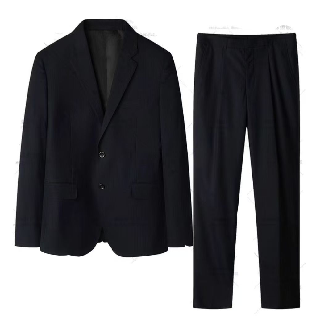 2-piece set, men's suit set, formal groomsman suit, suit set, men's two-piece set, office men's mini suit