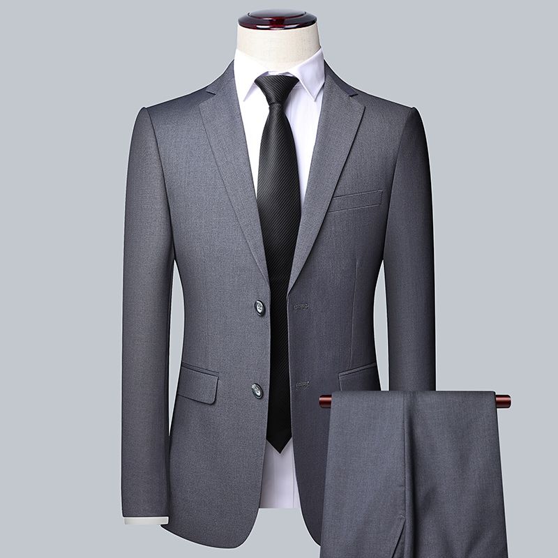 2-piece set, men's suit set, formal groomsman suit, suit set, men's two-piece set, office men's mini suit