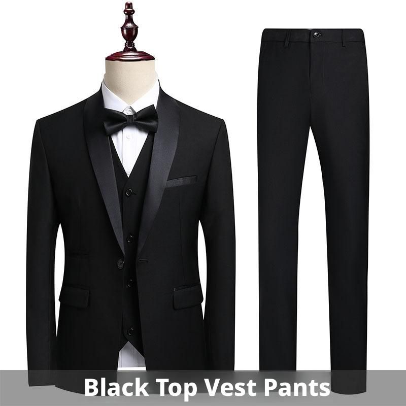 Men's suit, three piece set, green fruit collar, groom's wedding suit, men's slim fit, wine red groomsman's suit, wedding dress