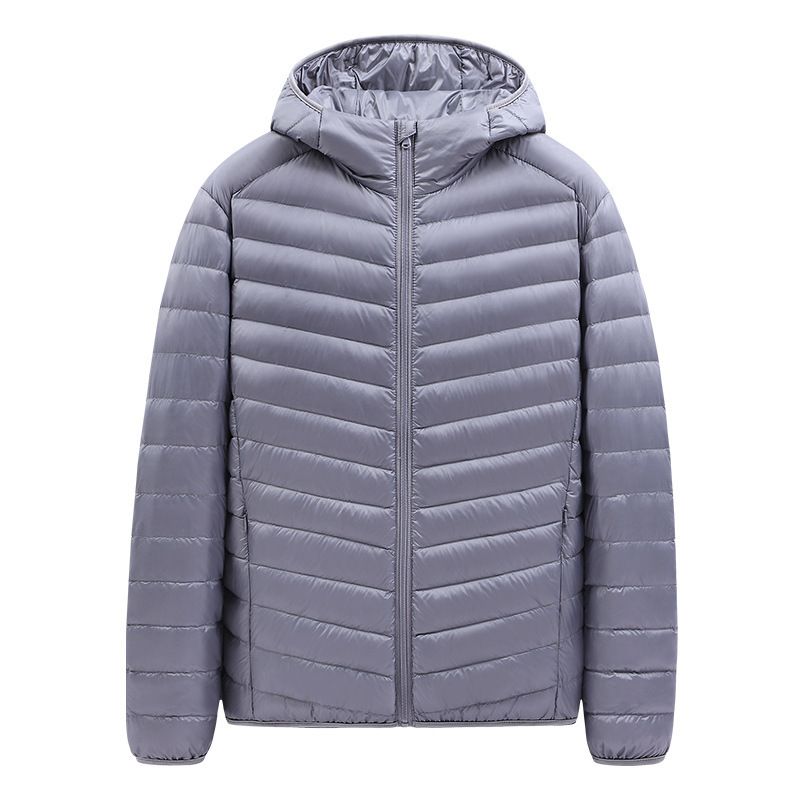 Hot selling all year round, unisex lightweight hooded cotton jacket, autumn and winter casual lightweight jacket