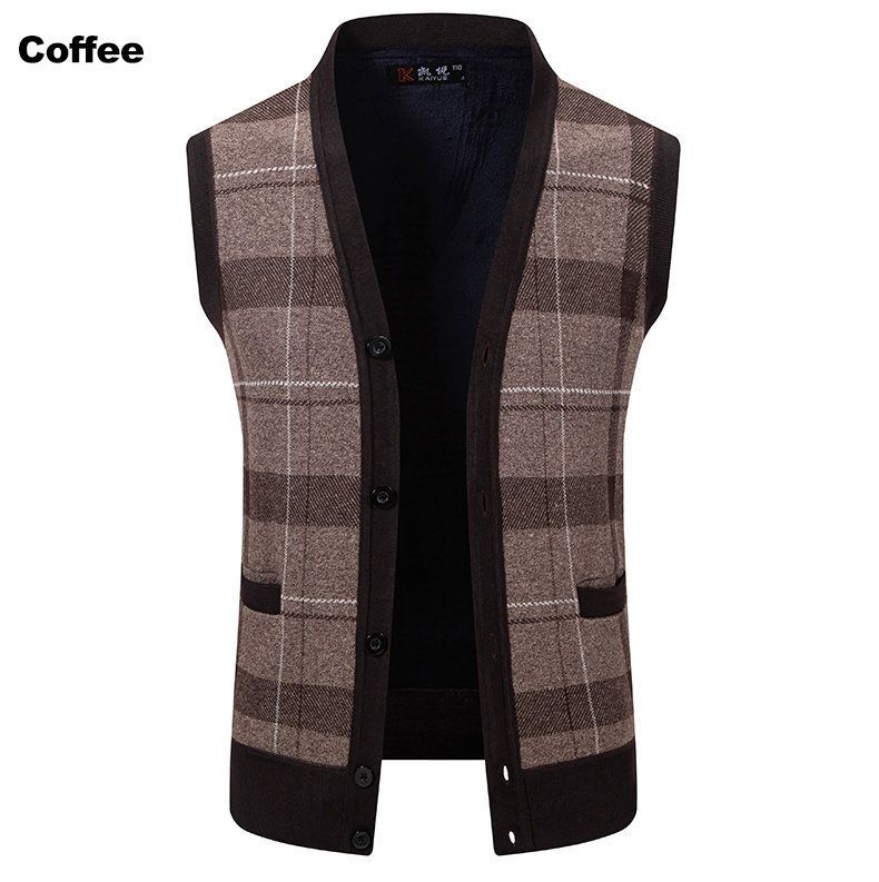 Men's cardigan sweater vest for autumn warmth, slim fit knit sweater, vest jacket, men's style, hot selling on Amazon