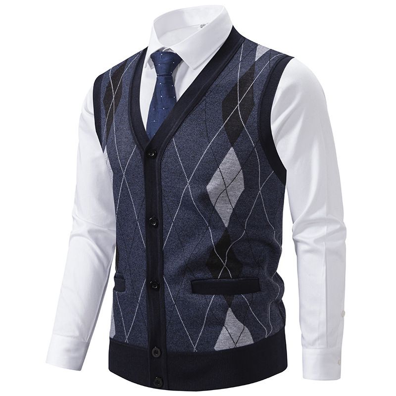 Cardigans, sweaters, vests, men's underwear, autumn and winter warm and slim fit knitwear, vests, jackets, men's clothing
