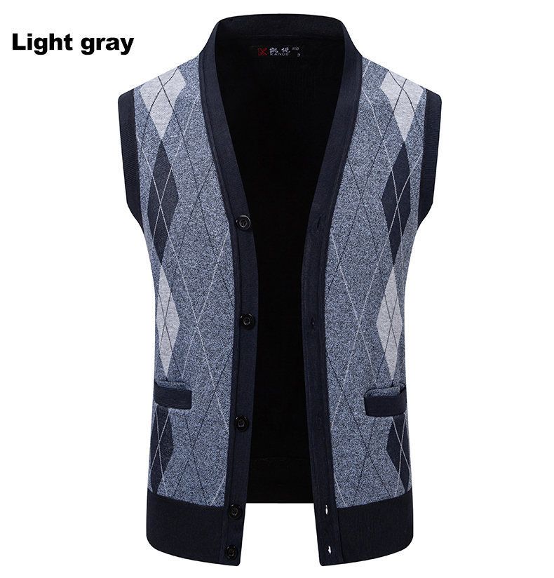 Cardigans, sweaters, vests, men's underwear, autumn and winter warm and slim fit knitwear, vests, jackets, men's clothing
