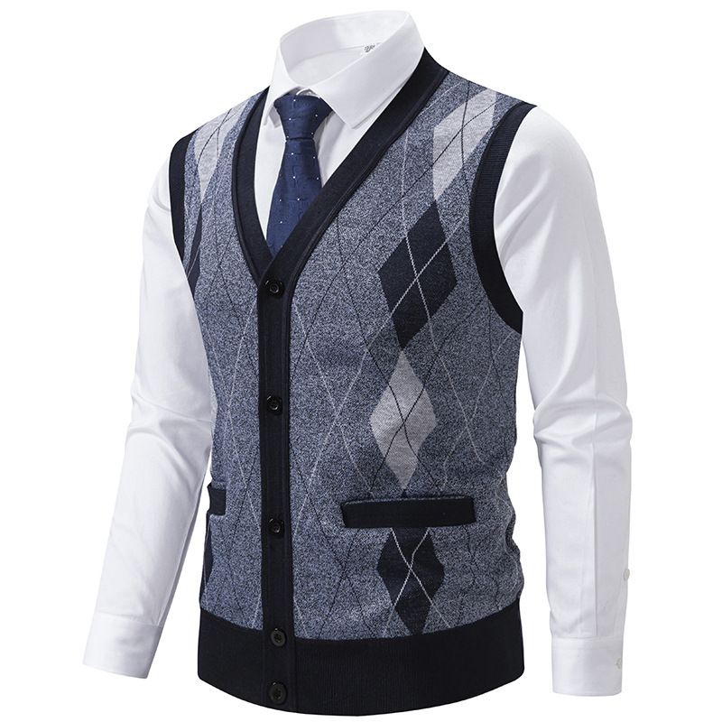 Cardigans, sweaters, vests, men's underwear, autumn and winter warm and slim fit knitwear, vests, jackets, men's clothing