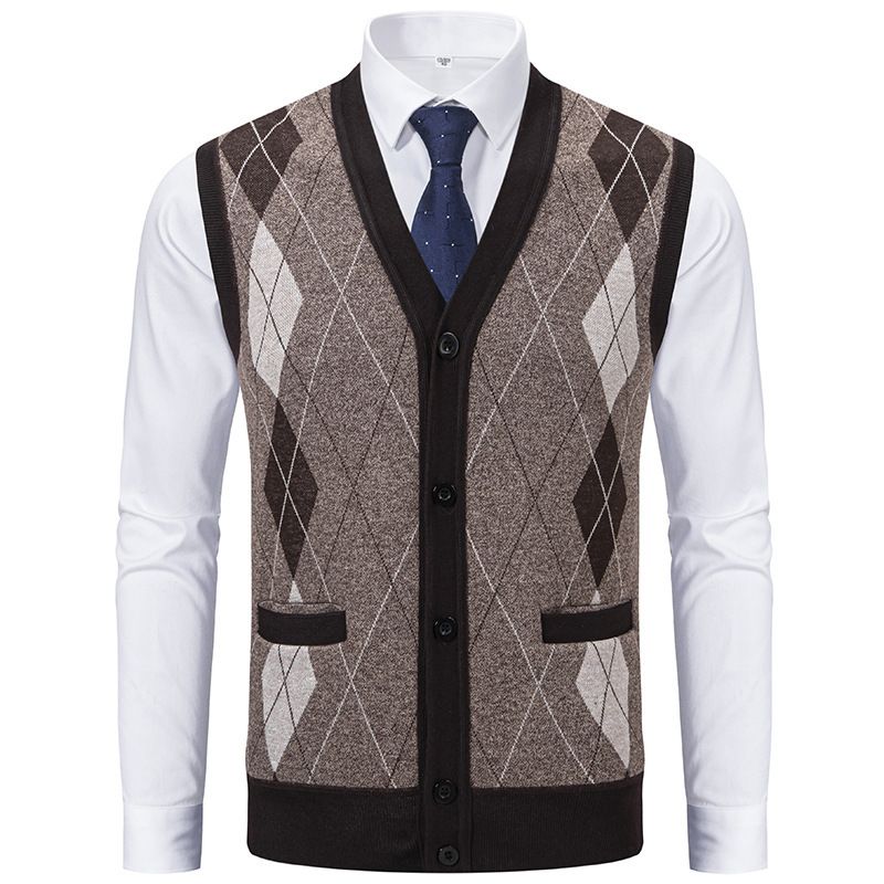 Cardigans, sweaters, vests, men's underwear, autumn and winter warm and slim fit knitwear, vests, jackets, men's clothing