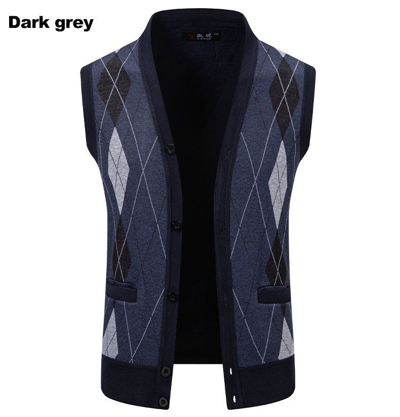 Cardigans, sweaters, vests, men's underwear, autumn and winter warm and slim fit knitwear, vests, jackets, men's clothing