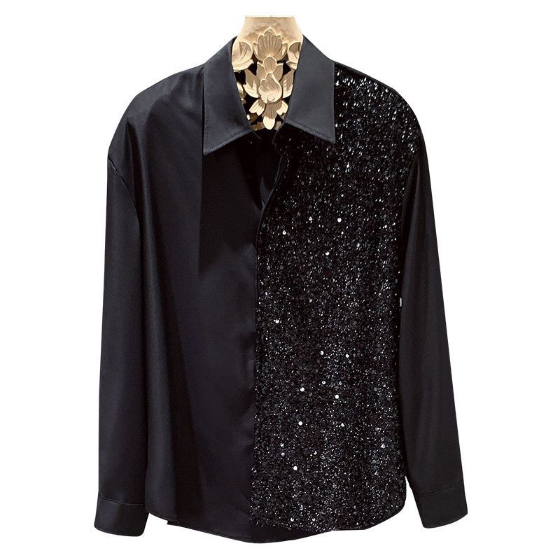 New Korean style trendy high-end design, niche long sleeved shirt, men's autumn versatile fashion men's shirt