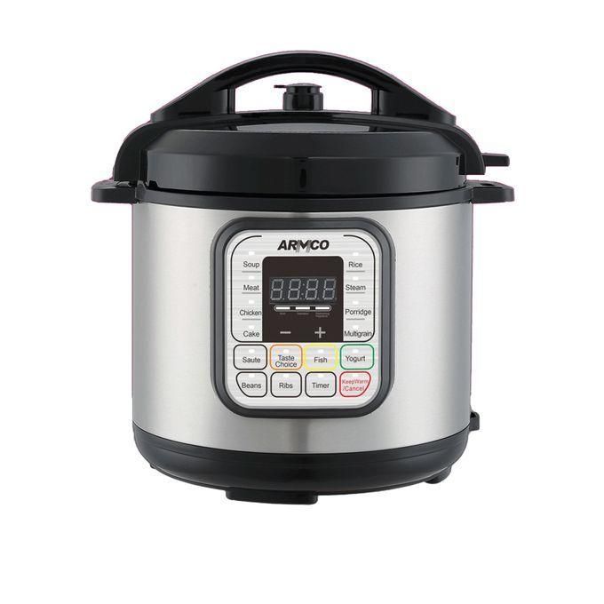 Armco APC-EP600X – 6L Multi Function Electric Pressure Cooker, (Soup, Meat, Chicken, Cake, Saute, Beans, Rice, Steam, Porridge, Multigrain, Yogurt, Fish, Ribs), 3 Types Of Taste Choice, Soft Touch But