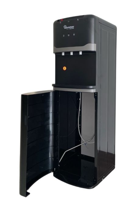 RAMTONS 3 TAP BOTTOM LOAD DISPENSER STAINLESS TANK BLACK 1 YEAR WARRANTY