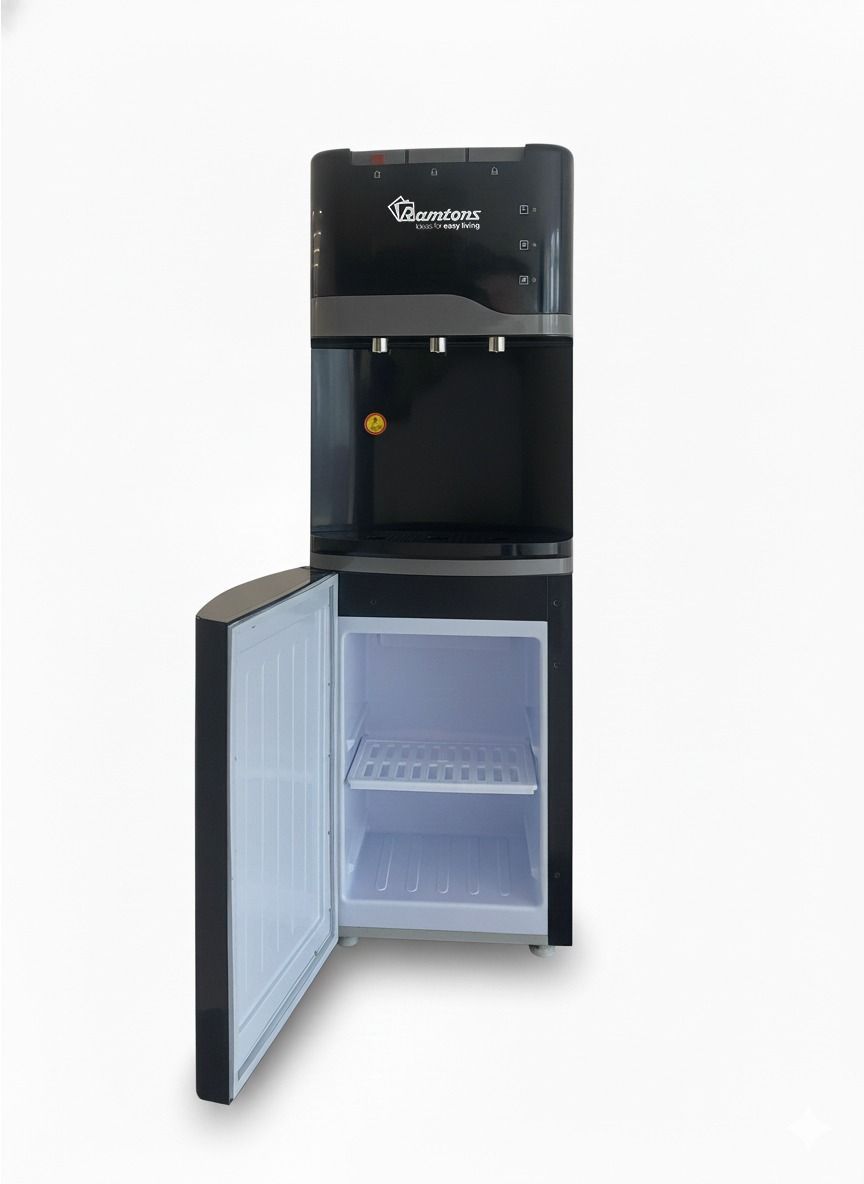 RAMTONS HOT & COLD FREE STANDING WATER DISPENSER BLACK-CHILD LOCK