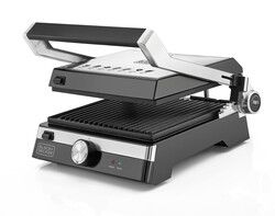 BLACK+DECKER  2 in 1 Health Grill, Stainless Steel - 2000W 1 year warranty