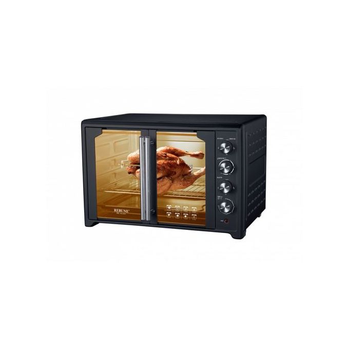 Rebune 100 LITRES FRENCH OVEN,ROTISSERIE 2800 WATTS Fan Assisted 4 Stage Switch Heating Selection 60Minute Timer-1 YEAR WARRANTY