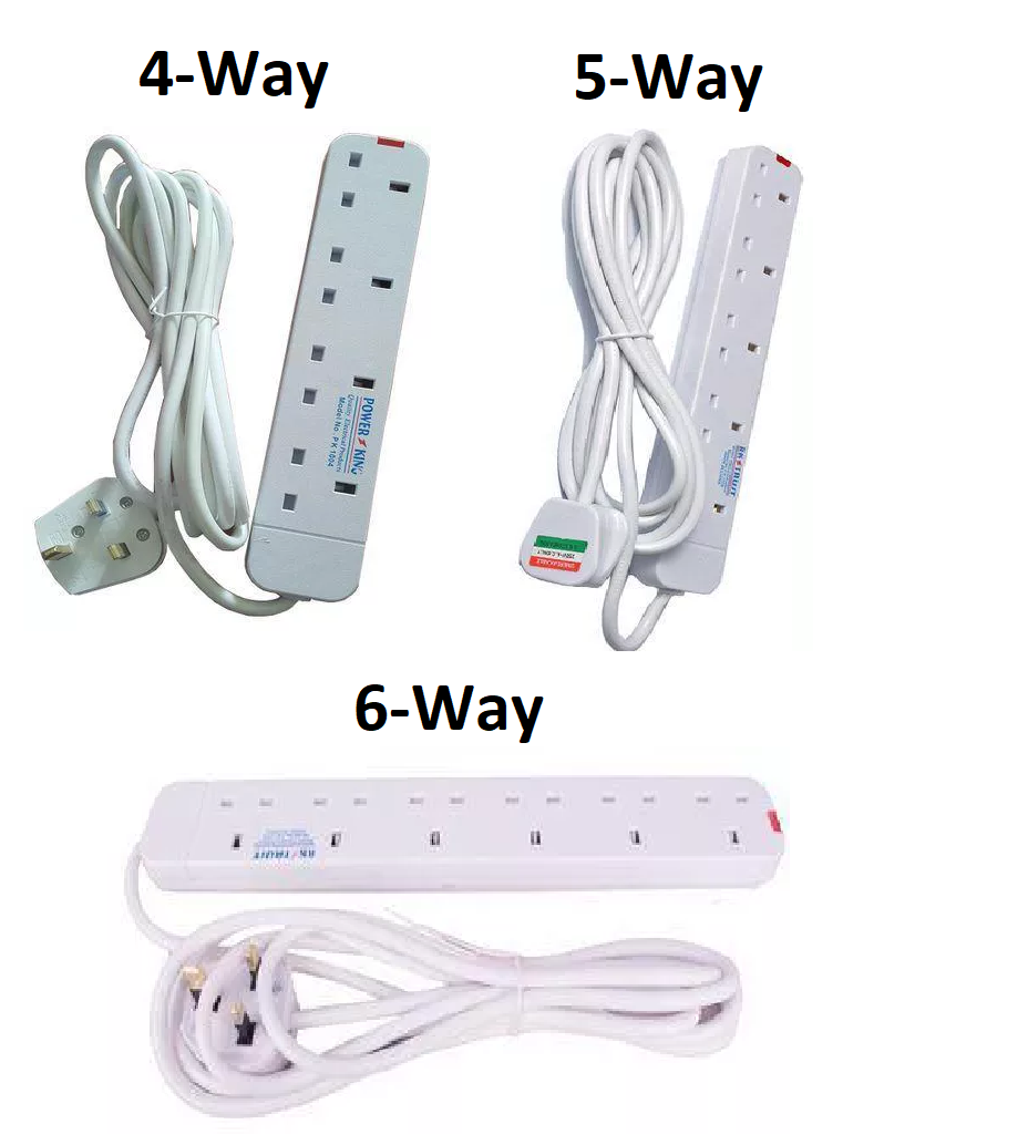 Power King / RK Trust Heavy Duty Power Socket Extension Cable Charging Outlet