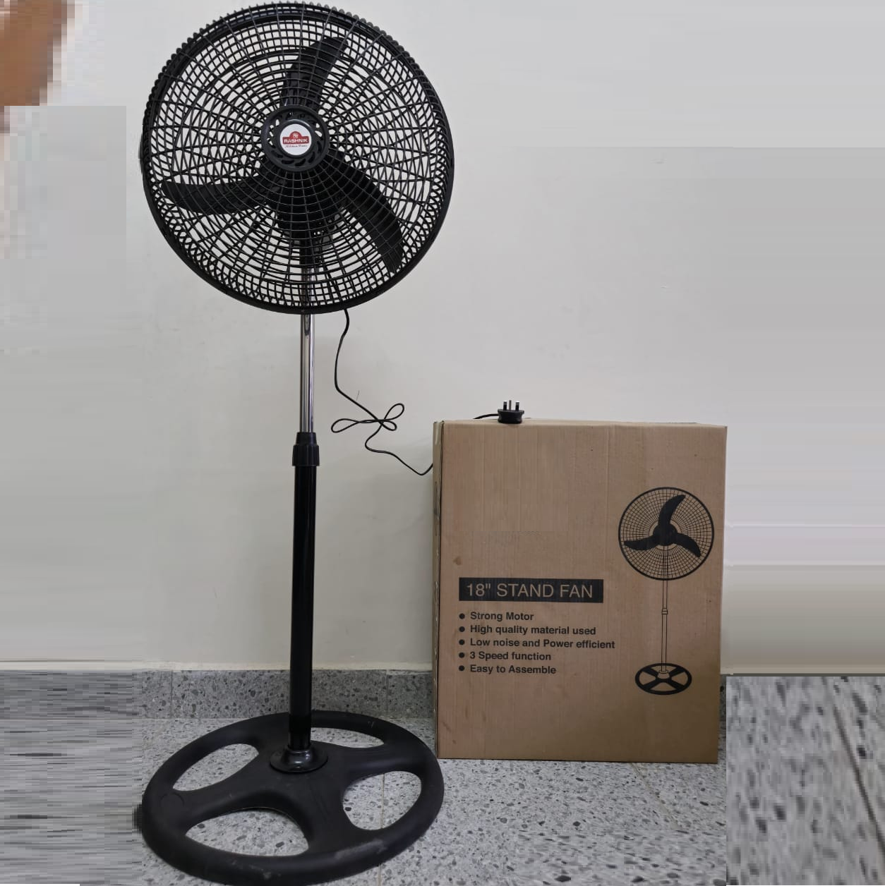 Powerful Electric For House & Office Plastic Pedestal 18 Inch Stand Fan