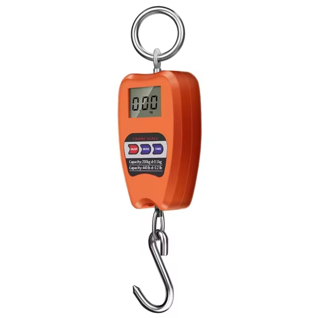 Digital weighing machine 200Kgs + Free Batteries Digital hanging scale Hanging Weight Scale Industrial Heavy Duty for Farm, Hunting, Bow Draw Weight, Big Fish & Hoyer Lift with Accurate Sensor Digital