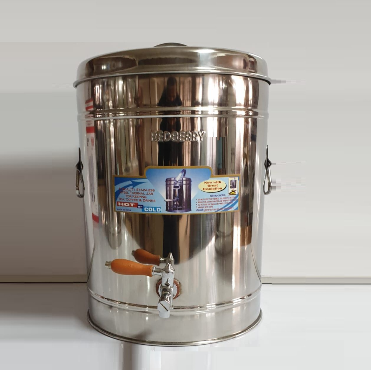 Redberry High Quality Stainless Steel Insulated Tea Urn | Multifunctional | Tea |Coffee| Hot Water | Ideal for Office & Home Use