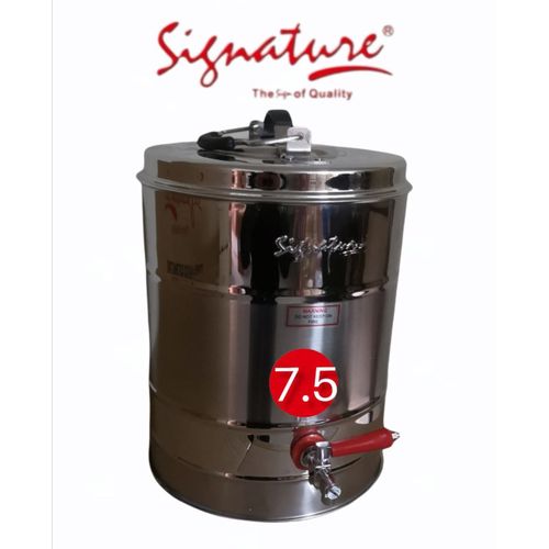 Signature 7.5L STAINLESS STEEL DOUBLE WALL TEA URN NON ELECTRIC
