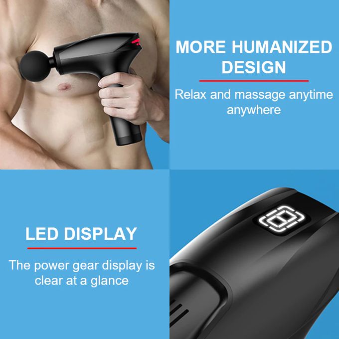 Massage Gun Professional Deep Muscle Massager, 8 Speeds, 5 Heads