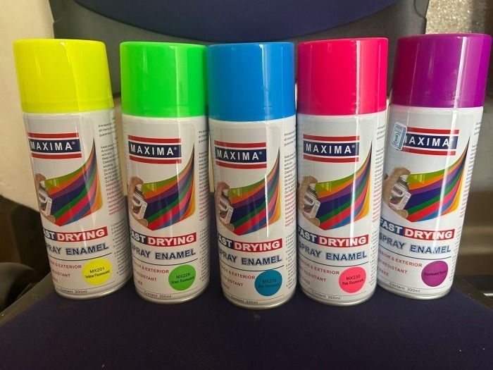 Maxima Spray paint interior exterior fast drying topping paint for All Purpose