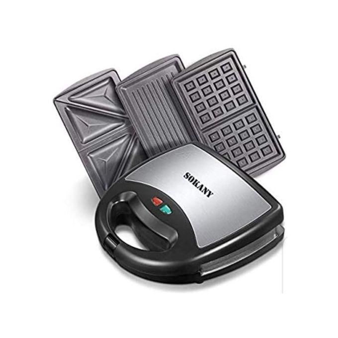 Sokany 3 in 1 Sandwich Maker , Grill, Bread Toast, Waffle Maker