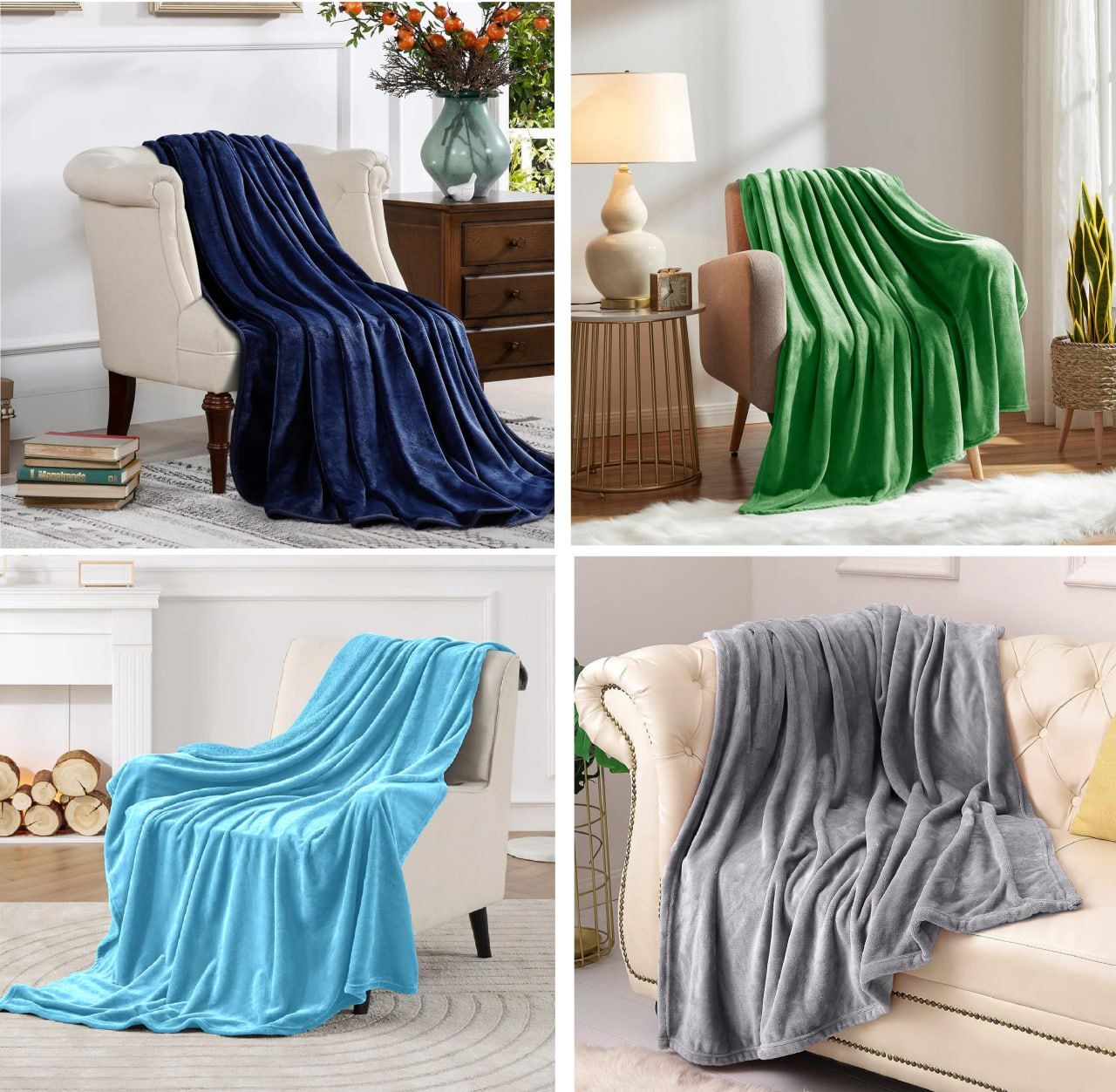 Cotton Soft n Cozy Warm Throw Fleece Blanket  size 6 by 6