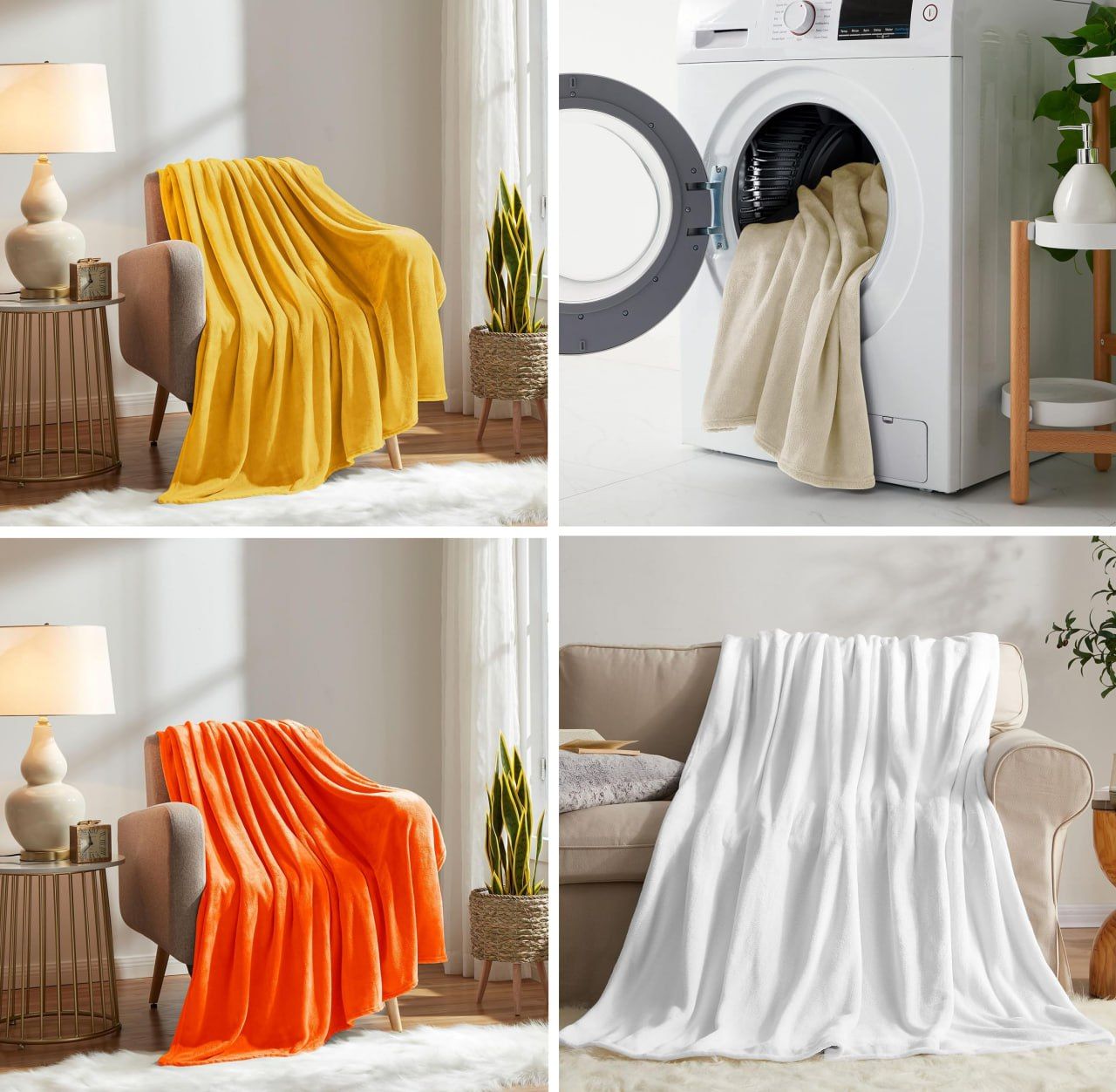 Cotton Soft n Cozy Warm Throw Fleece Blanket  size 6 by 6