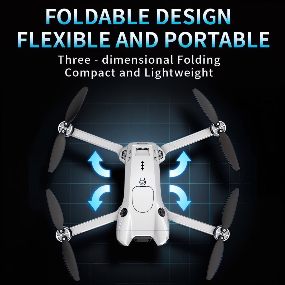 S101 Drone 8K HD Professinal Dual Camera 5G WiFi 120° Wide-angle ESC UAV with Screen Obstacle Avoidance Quadcopter