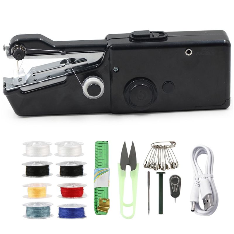 Handheld Mini Sewing Machine | Portable Electric Stitcher for Clothes & Fabrics | Fix Holes Buttons