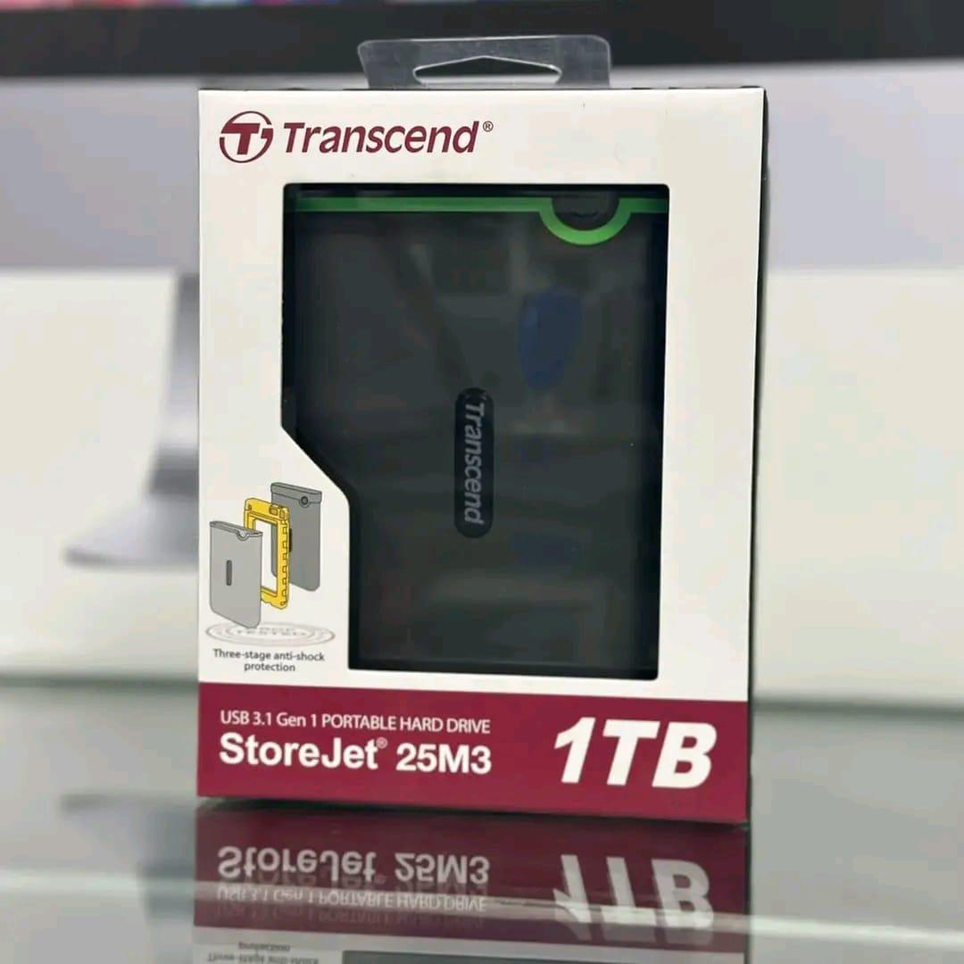 Transcend 1TB StoreJet External Hard Disk - Gray
