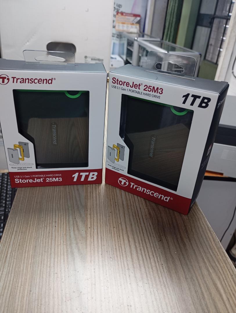 Transcend 1TB StoreJet External Hard Disk - Gray