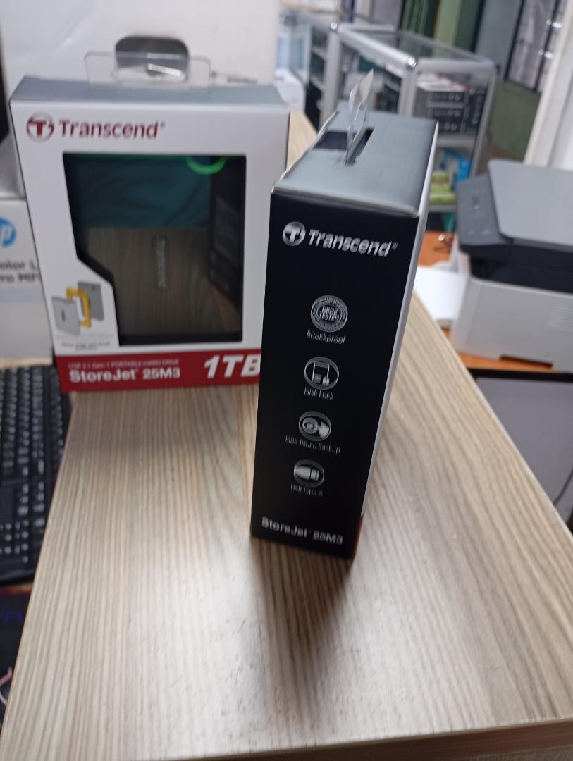Transcend 1TB StoreJet External Hard Disk - Gray