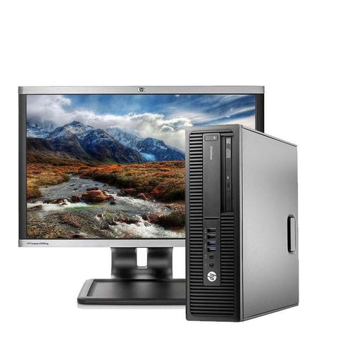 HP Refurbished EliteDesk 800 G1 Core I5 8GB 500GB HDD 4th Gen SFF Desktop + 19" Monitor Mouse Keyboard .