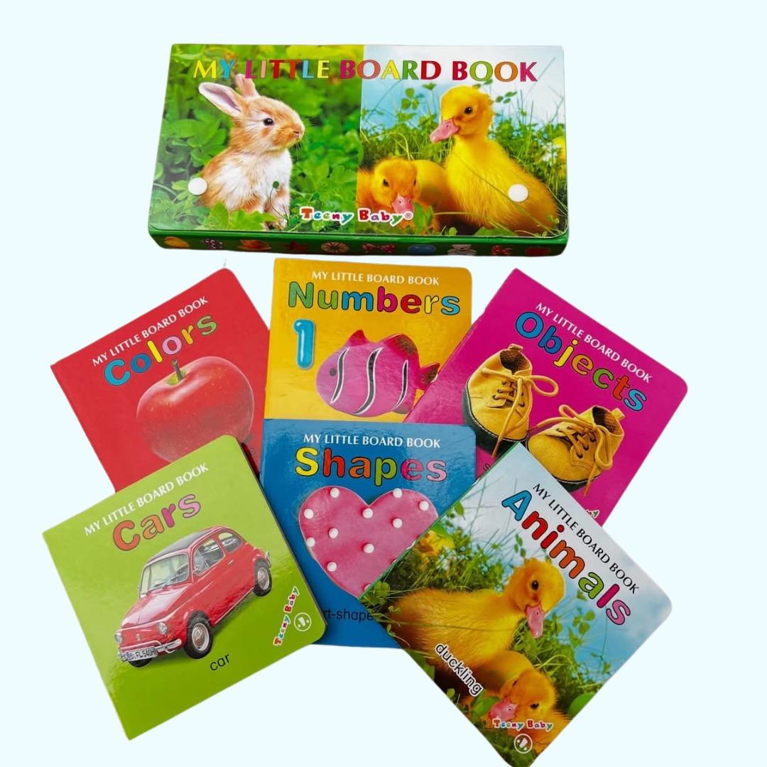 My Little Boardbook Set - 6 First Learning Books (Colors, Shapes, Numbers & More!)