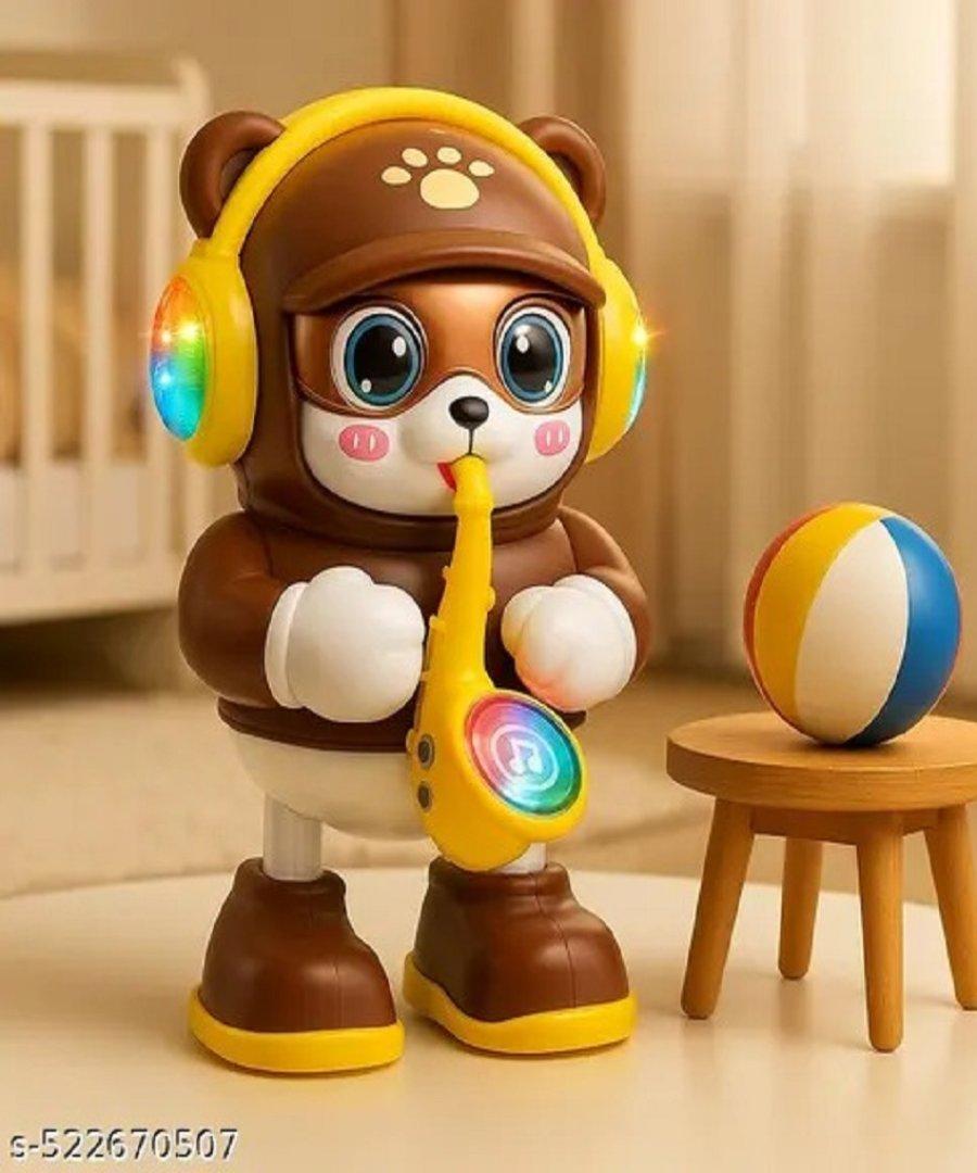 Musical Bear Toy with Soft Lights & Melodies | Soothing Baby Toy
