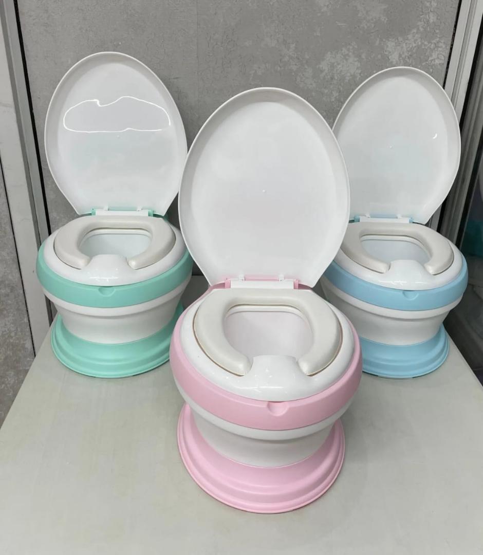 Portable Baby Potty Training Seat - Green, Blue & Pink | On-The-Go Toddler Potty