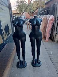 Black  Full Body Female Mannequin / Dummy Armless