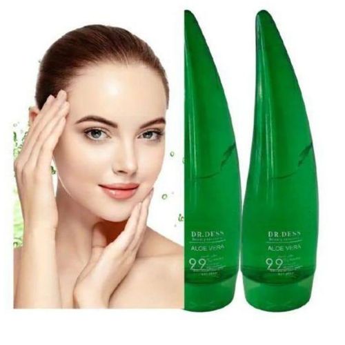 Dr.Dess Aloe Vera Soothing Gel Sunburn Repair Gel 99% Natural AloeVera Content Treat Sun Burns and Repairs Skin Faster Hydrating and Moisturizing gel